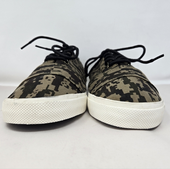 Gram Sneakers Mens Sz 42=9 Tan-Green & Black Fabric Upper Casual Comfort - Picture 3 of 15